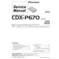 PIONEER CDX-P670/XN/EW7 Instrukcja Serwisowa