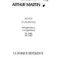 ARTHUR MARTIN ELECTROLUX RC3405W Instrukcja Obsługi