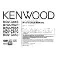 KENWOOD KDV-C860 Instrukcja Obsługi
