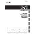 TEAC D70 Instrukcja Obsługi