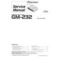 PIONEER GM-232/XR/UC Instrukcja Serwisowa