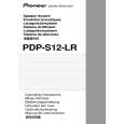 PIONEER PDP-S12-LR/XIN1/E Instrukcja Obsługi