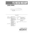 SONY YS-W230P Instrukcja Serwisowa