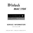 MCINTOSH MAC1700 Instrukcja Serwisowa