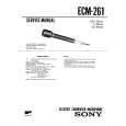 SONY ECM261 Instrukcja Serwisowa