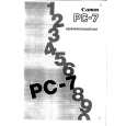 CANON PC-7 Instrukcja Obsługi