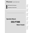 PIONEER DEQ-P7000 Instrukcja Obsługi