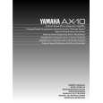 YAMAHA AX10 Instrukcja Obsługi