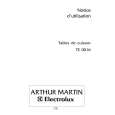 ARTHUR MARTIN ELECTROLUX TE0016N-WITHOUTPLUG Instrukcja Obsługi