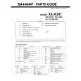 SHARP XE-A301 Katalog Części