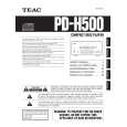 TEAC PD-H500 Instrukcja Obsługi