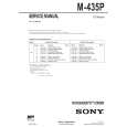 SONY M435P Instrukcja Serwisowa