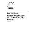 AEG ZB502VF17 Instrukcja Obsługi