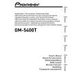 PIONEER GM-5400T/XJ/EW5 Instrukcja Obsługi