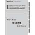 PIONEER PRS-D220/XS/EW5 Instrukcja Obsługi