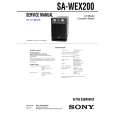 SONY SAWEX200 Instrukcja Serwisowa