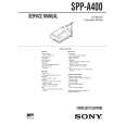 SONY SPPA400 Instrukcja Obsługi