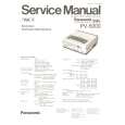 PANASONIC PV5000 Instrukcja Serwisowa