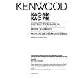 KENWOOD KAC846 Instrukcja Obsługi