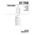 SONY ICF-TR40 Instrukcja Serwisowa