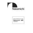 NAKAMICHI 600 Instrukcja Obsługi