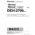 PIONEER DEH-2700 Instrukcja Serwisowa