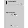 PIONEER AVX-7300/EW Instrukcja Obsługi