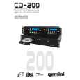 GEMINI CD-200 Instrukcja Obsługi