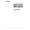 SONY WRT-847B Instrukcja Serwisowa