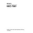SONY HKC-7081 Instrukcja Serwisowa