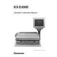 PANASONIC KXE4500 Instrukcja Obsługi