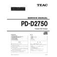 TEAC PD-D2750 Instrukcja Serwisowa