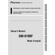 PIONEER GM-6100F/XU/EW Instrukcja Obsługi