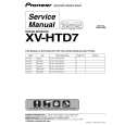 PIONEER XV-HTD7/DDXJ/RB Instrukcja Serwisowa
