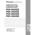 PIONEER PDP-505XDE Instrukcja Obsługi