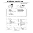 SHARP XE-A212 Katalog Części