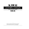 KAWAI KM15 Instrukcja Obsługi