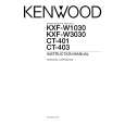 KENWOOD KXF-W3030 Instrukcja Obsługi
