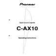 PIONEER C-AX10/KU/CA Instrukcja Obsługi