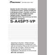 PIONEER S-A4SPT-VP/XTW/E5 Instrukcja Obsługi
