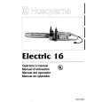 HUSQVARNA ELECTRIC16 Instrukcja Obsługi