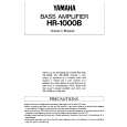 YAMAHA HR-1000B Instrukcja Obsługi