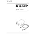 SONY XC-333P Instrukcja Serwisowa