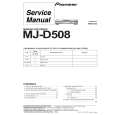 PIONEER MJ-D508/SDXJ Instrukcja Serwisowa