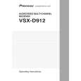PIONEER VSX-D912-K/KUXJICA Instrukcja Obsługi
