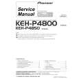 PIONEER KEH-P4850/XM/ES Instrukcja Serwisowa