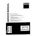 NAD AV716 Instrukcja Serwisowa