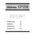 ELECTROLUX CP218W Instrukcja Obsługi