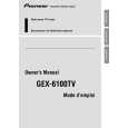 PIONEER GEX-6100TV Instrukcja Obsługi
