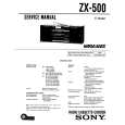 SONY ZX-500 Instrukcja Serwisowa